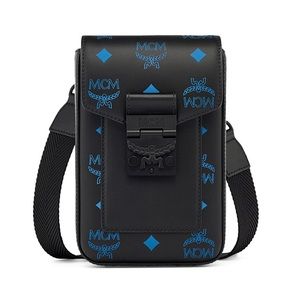 NEW MCM Colorplash Logo Coated Canvas Crossbody Bag